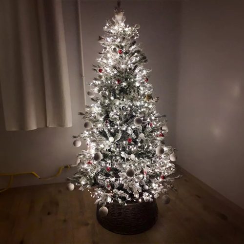 SNOWY QUEEN 2D + 3D + havas extradús műfenyő, 180 cm (KFB 378)