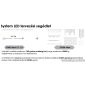   SYSTEM LED KSW 658 Kültéri toldható LED-es fényfüggöny EXTRA fehér színű vezetékkel, 100 x 200 cm, hidegfehér