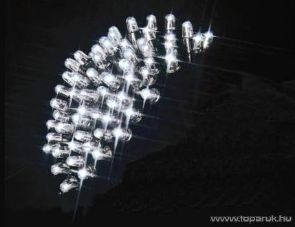 SYSTEM LED KSW 658 Kültéri toldható LED-es fényfüggöny EXTRA fehér színű vezetékkel, 100 x 200 cm, hidegfehér