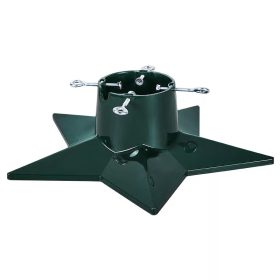   STARLING KTA 050 Csillag alakú, stabil karácsonyfa talp, fenyőtalp vágott fenyőhöz, zöld, 2,3 méteres fenyőfáig