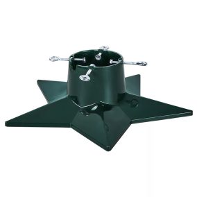   STARLING KTA 050 Csillag alakú, stabil karácsonyfa talp, fenyőtalp vágott fenyőhöz, zöld, 2,3 méteres fenyőfáig