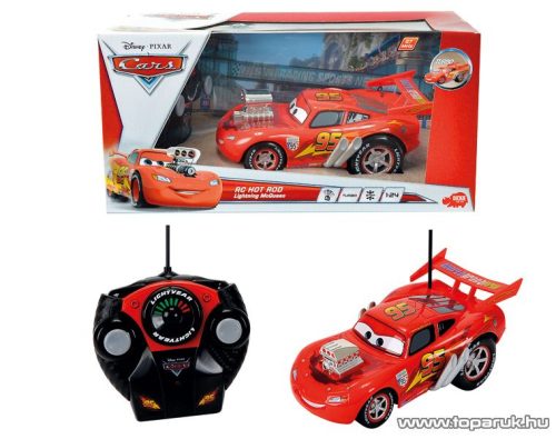 Dickie RC Verdák Hot Rod Villám McQueen távirányítós autó, 1:24 (203089547) - Megszűnt termék: 2015. November