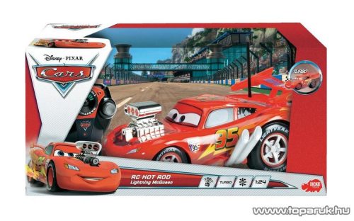Dickie RC Verdák Hot Rod Villám McQueen távirányítós autó, 1:24 (203089547) - Megszűnt termék: 2015. November