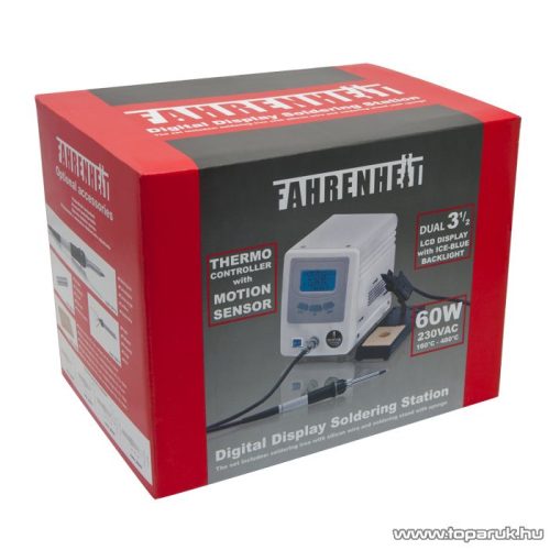 Fahrenheit Digitális forrasztóállomás mozgásérzékelővel, 230V, 60W (28012)