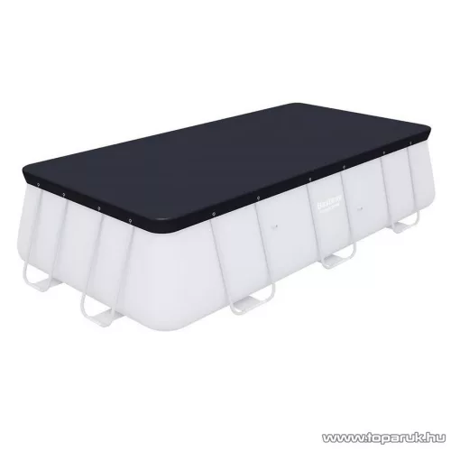 Bestway CAPRI szögletes medence védőtakaró, takaró fólia 404 x 201 x 100 cm-es és 412 x 201 x 122 cm-es fémvázas medencéhez (58232)