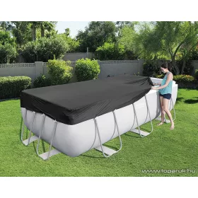   Bestway CAPRI szögletes medence védőtakaró, takaró fólia 404 x 201 x 100 cm-es és 412 x 201 x 122 cm-es fémvázas medencéhez (58232)