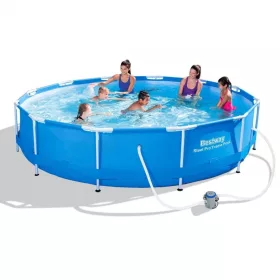   Bestway BAHAMA Fémvázas kerti medence vízforgatóval, 366 x 76 cm