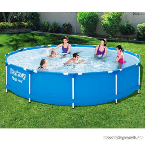 Bestway BAHAMA Fémvázas kerti medence vízforgatóval, 366 x 76 cm