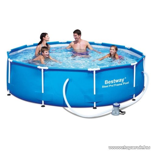 Bestway MAUI Fémvázas kerti medence vízforgatóval, 305 x 76 cm