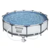 Bestway Steel Pro Max MAUI Superior Fémvázas kerti medence vízforgatóval, szürke, 305 x 76 cm