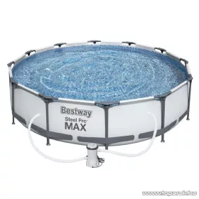   Bestway Steel Pro Max MAUI Superior Fémvázas kerti medence vízforgatóval, szürke, 305 x 76 cm