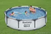 Bestway Steel Pro Max MAUI Superior Fémvázas kerti medence vízforgatóval és védőtakaróval, szürke, 305 x 76 cm