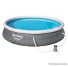 Bestway St Tropez rattan hatású, puhafalú kerti medence vízforgatóval, 396 x 84 cm (FFA 649)