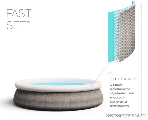 Bestway St Tropez rattan hatású, puhafalú kerti medence vízforgatóval, 396 x 84 cm (FFA 649)