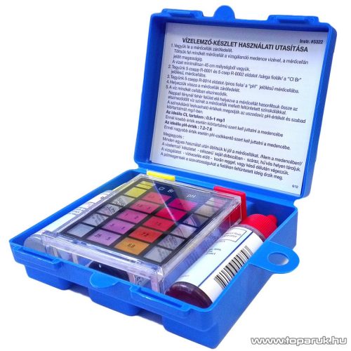 PontAqua Folyadékos vízelemző készlet medencevíz Ph és klór méréséhez