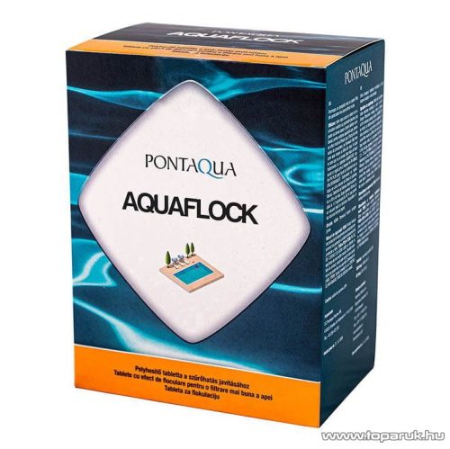 PoolTrend / PontAqua AQUAFLOCK magas koncentrációjú pelyhesítő tabletták textiltasakban, 8 tasak / doboz