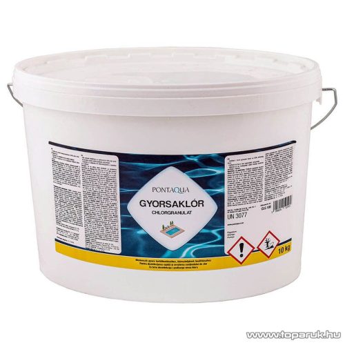 PoolTrend / PontAqua CHLORGRANULAT (gyorsaklór) medence fertőtlenítő granulátum, klóros, 10 kg