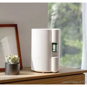   Kompact Aroma Humidifier HM-K-AR Szabadonálló aroma és párásító készülék, aromaterápiás diffúzor, fehér