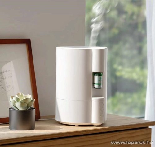 Kompact Aroma Humidifier HM-K-AR Szabadonálló aroma és párásító készülék, aromaterápiás diffúzor, fehér