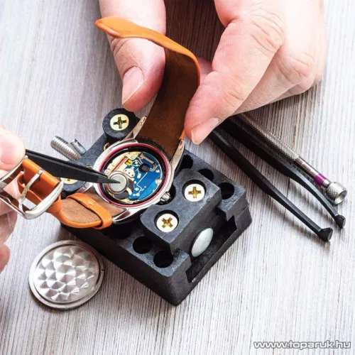 Handy Antisztatikus precíziós csipesz szett, matt fekete, 11 részes (10779B)