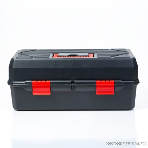 Handy Műanyag szerszámtartó láda, kinyitható tálcás szerszámosláda, 250 x 495 x 230 mm (10986)