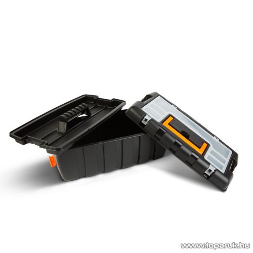 Handy Műanyag szerszámtartó láda, szerszámosláda 1 db tálcával, 41 x 22 x 18 cm (11010C)