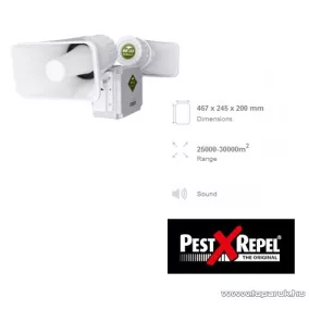   PestXRepel BR-33 Szonikus madár riasztó (hatótávolság max. 30000 m2)
