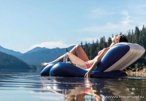Intex 58868 Úszó hátradönthető fotelmatrac gumikanapé pohártartóval, 180 x 135 cm
