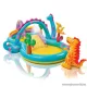Intex Dinoland vízi játszótér, csúszdás kerti medence, 333 x 229 x 112 cm (57135)
