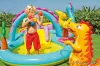 Intex Dinoland vízi játszótér, csúszdás kerti medence, 333 x 229 x 112 cm (57135)