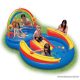 Intex Szivárvány élménymedence, csúszdás kerti családi medence, 297 x 193 x 135 cm