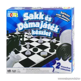Sakk és dámajáték készlet