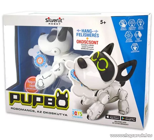 Silverlit Pupbo Robomancs, az okoskutya, interaktív robot kutya