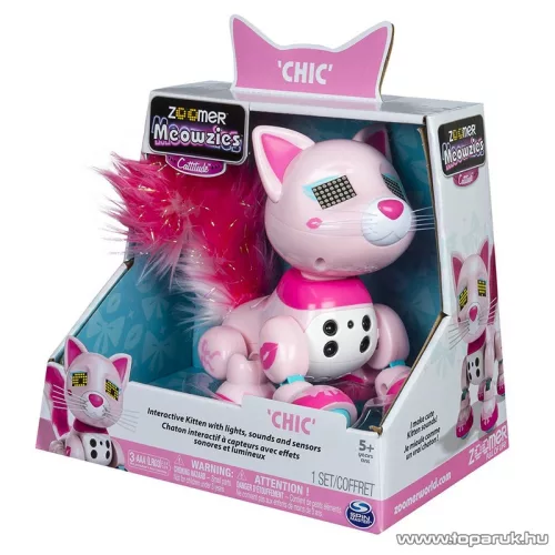 Zoomer Meowzies robot cica, interaktív játék macska - Chic