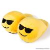 HappyFace Napszemüveges emoji plüss papucs, gyerek méret (28-32-es lábra)