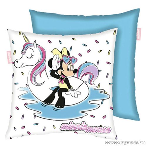 Minnie egér unikornis matracon díszpárna, 40 x 40 cm