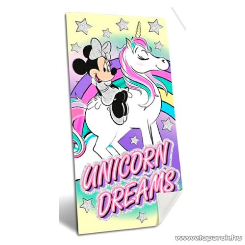 Minnie egér Unikornis törölköző, 70 x 140 cm