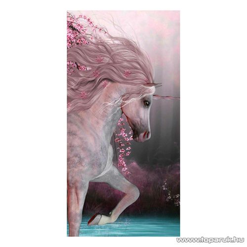 Unikornis mintás törölköző, 70 x 140 cm