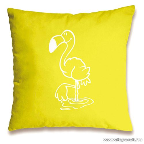 NICI Flamingó mintás párna, díszpárna, 37 x 37 cm
