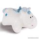 NICI Theolino csillogó unikornis párna, plüssfigurává alakítható díszpárna, 33 x 24 cm