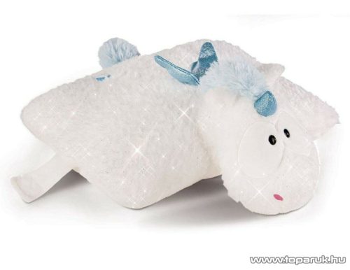 NICI Theolino csillogó unikornis párna, plüssfigurává alakítható díszpárna, 33 x 24 cm