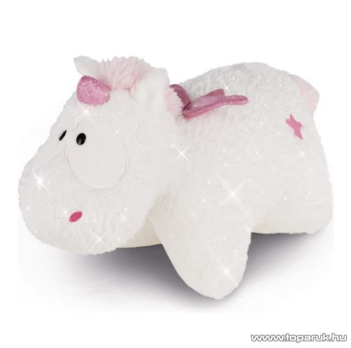 NICI Theofina csillogó unikornis párna, plüssfigurává alakítható díszpárna, 33 x 24 cm