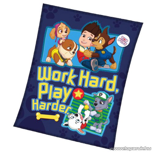 Mancs őrjárat polár pléd, polár takaró, 110 x 140 cm