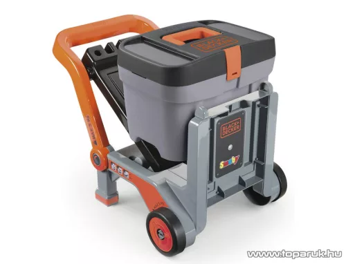 Smoby Black & Decker (B&D) 3 az 1-ben gurulós szerelőasztal, szerelőkocsi