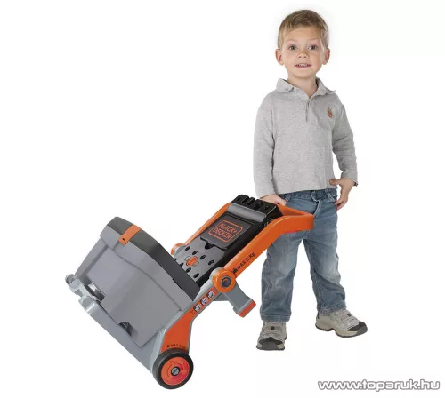 Smoby Black & Decker (B&D) 3 az 1-ben gurulós szerelőasztal, szerelőkocsi