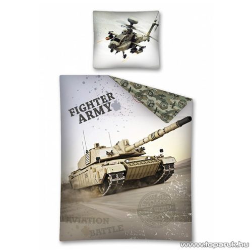 Katonai mintás kétrészes ágyneműhuzat garnitúra