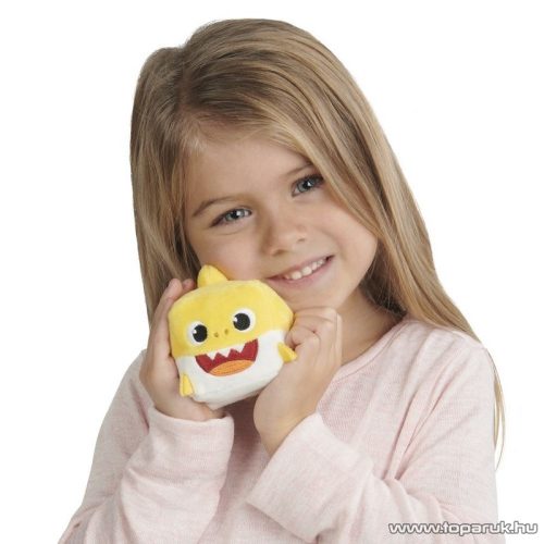 Baby Shark zenélő kockaplüss, Bébi cápa