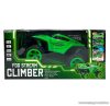 Ledes Climber járgány kipufogófüsttel, távirányítós autó, zöld