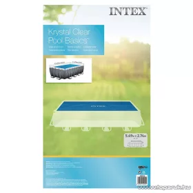   Intex Szögletes medence szolár védőtakaró, takaró fólia, 549 x 274 cm medencékhez