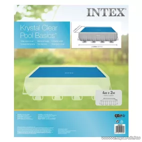   Intex Szögletes medence szolár védőtakaró, takaró fólia, 400 x 200 cm medencékhez
